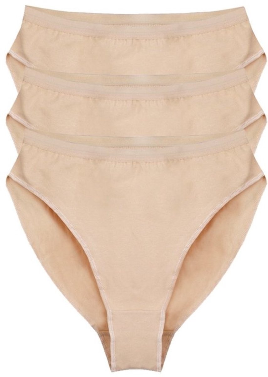 Allecto - Balletdansslips Panty-Dansondergoed - Professioneel dansondergoed - Beige - Geschikt voor kinderen en volwassenen - 3 stuks (6156655677631)