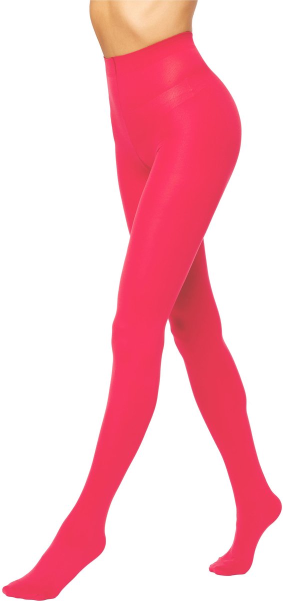 Antie AN-124 Dames Panty - 100 DEN - Polyamide - Microvezel - Koraalrood - L (4055191984963)