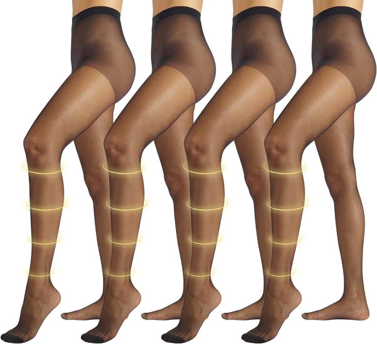 Panty's, transparante reispanty's, panty's met medium compressie 8 mm/Hg, 40 DEN, gemaakt in Italië (2926517357407)