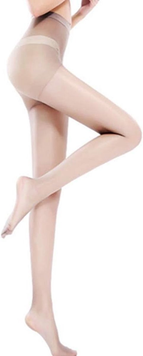 Set van 4 Paar 5D Ultra Dunne Panty's voor Dames - Transparant, Zijdezacht en Comfortabel in Zwart, Grijs en Bruin (3168120828304)