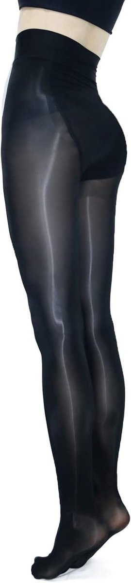 Shiny Damespanty's met Olie in Plusmaten - Sexy Zijdeachtige, Scheurbestendige Hoge Taille Panty's (3262673506228)