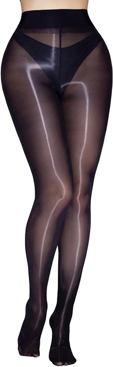 Vette Glanzende Panty voor Vrouwen - Hoge Stretch 8 Denier Panty met Zijdeachtige Afwerking - Sheer Panty voor Elegante Look - Comfortabele Kousenabiënt met Stretchpasvorm (8763216327201)