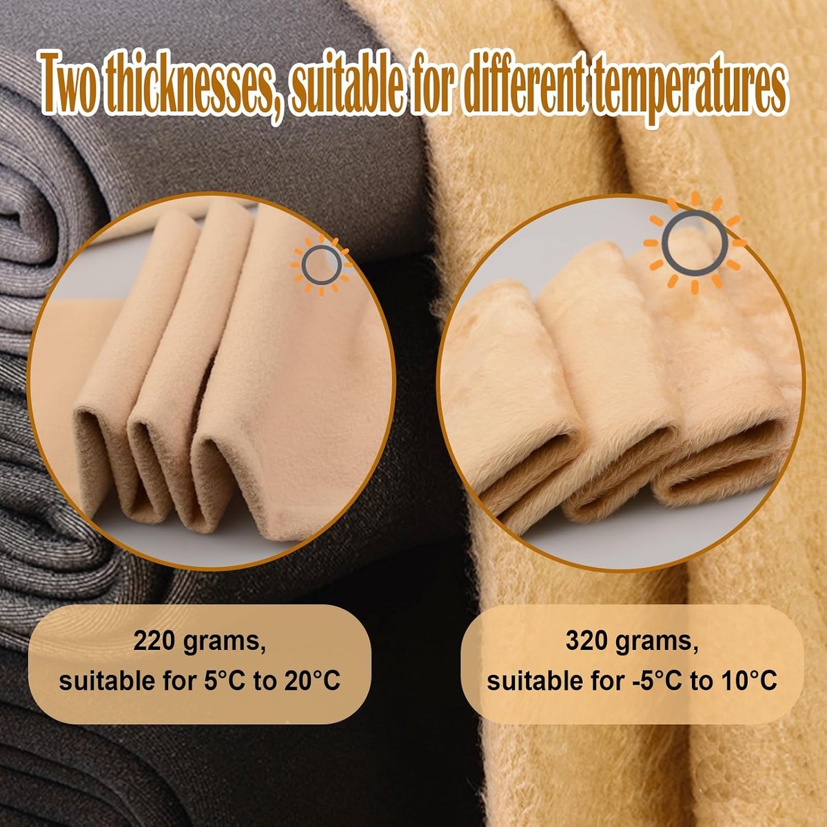 Winter Dames Panty Hoge Taille Thermische Legging Gevoerde Panty Warme Fleece Winter Panty Nep Doorschijnende Thermische Panty 1-3 Paar (2248154871468)
