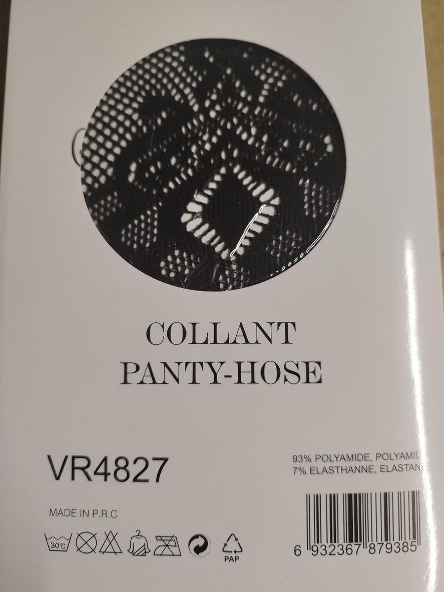 Zwarte Visnet Panty Couture, Zwart, 1-3 ans (2522813757509)