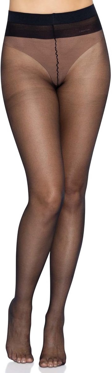 Zwarte dames panty 15 denier met heupondersteuning (9101030883906)