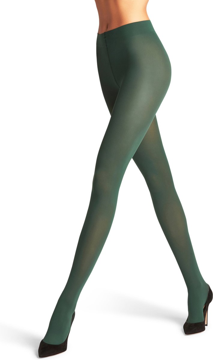 FALKE Pure Matt eenkleurig materiaal ondoorzichtig 50 DEN panty dames groen - maat XL (4031309454481)