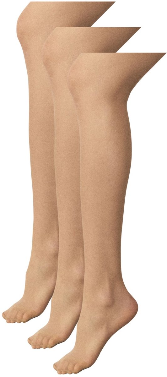 Next - Dames - Set van 3 matte panty's van 15 denier - Huidkleur (5063796490986)