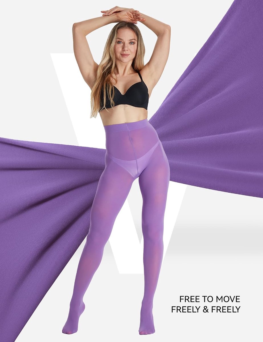 Panty Dames 80 Denier Hoge Elastische Taille Duurzaam, Mat Effect Ondoorzichtig Pantys, Diverse Kleuren (2189467574625)