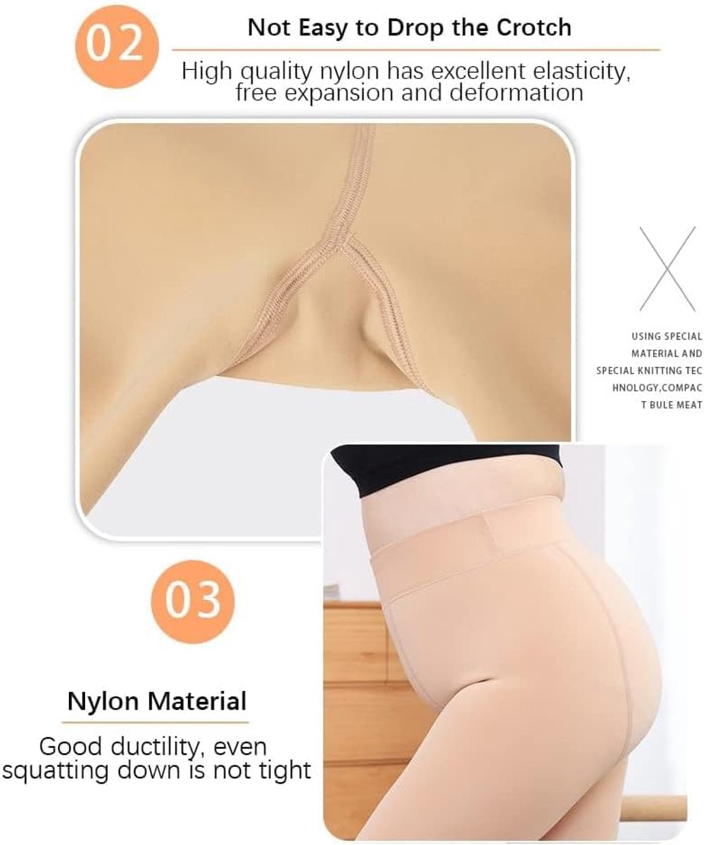 Panty Grote Maten Fluwelen Maillot Hoge Taille Rekbare Ondoorzichtige Maillot Corrigerende Panty Warme Beenmode Voor Dagelijks Gebruik (2349795425208)