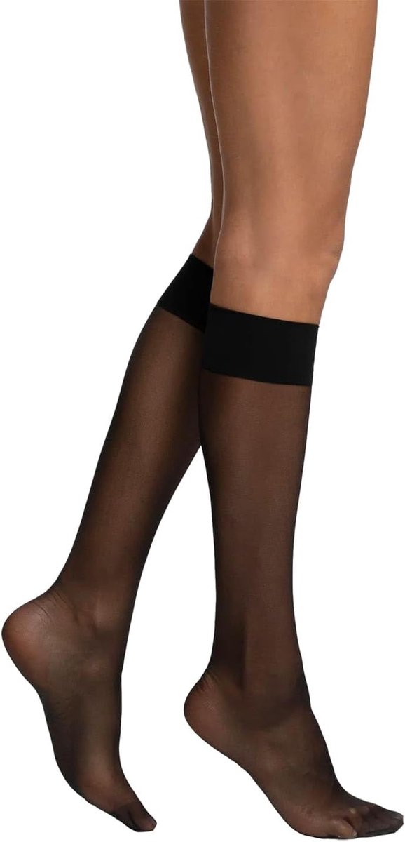 Panty, ideaal 20 DEN, eenheidsmaat 2 en 6 paar, Zwart - 2 paar, Eén maat (2679844374677)