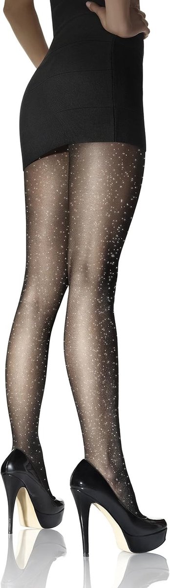 Panty met Glittereffect - Zilver - 42 - 20 Denier - Voor Dames (2053937498943)