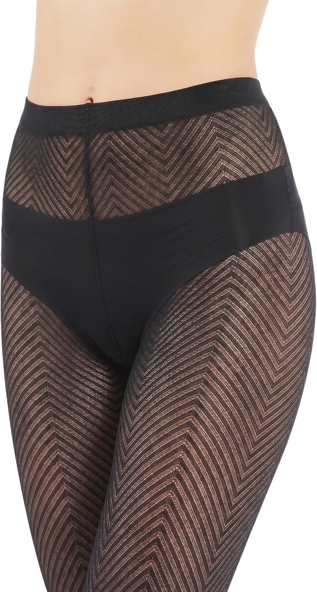 Panty met Patroon voor Dames 40 DEN, Halfdoorschijnend (2030073022416)