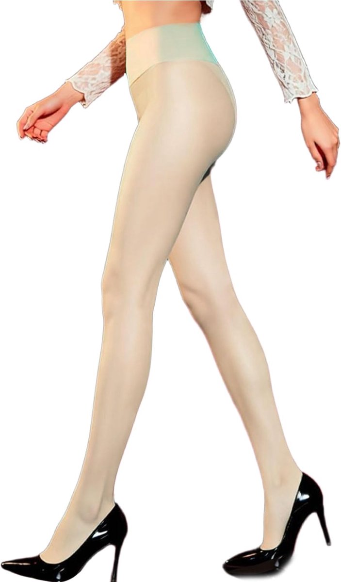 Panty voor dames, met controltop, mat, fijne panty, 3 denier, doorzichtig, zonder rollen (2060468344748)