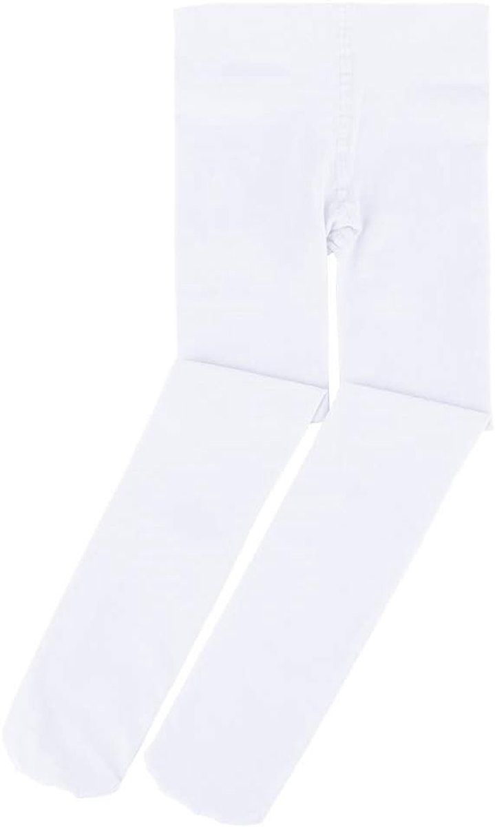 Panty's Kinderdanspanty met voet voor meisjes en dames (DE/NL/SE/PL, Leeftijd, 8 jaar, 12 jaar, Regular, Wit) (2294731302191)