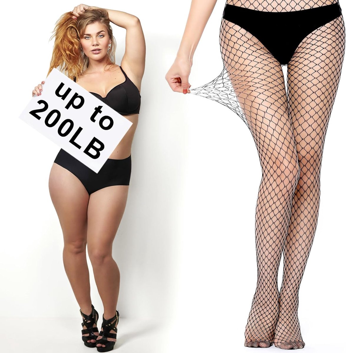 Panty's, Netkousen Hoge Taille Kousen Dames Sexy Fishnet Stockings Elastische Panty's voor Dames Modieuze Netpanty's (2906009299422)