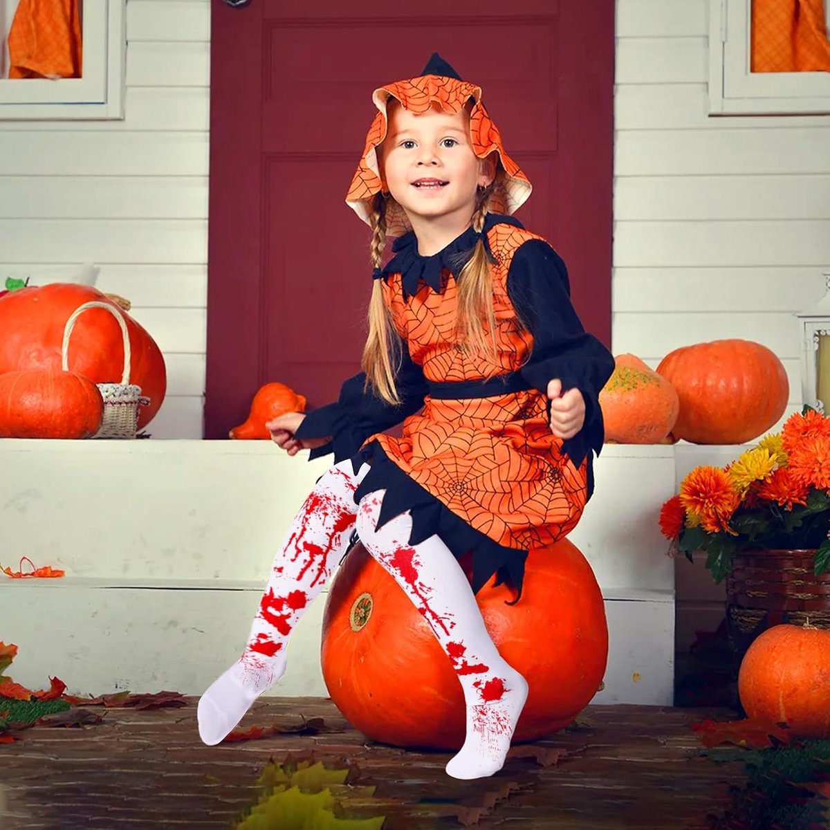 Panty's, bloedige damessokken, Halloween-bloedpanty's, griezelige bloedige sokken (2654246434877)