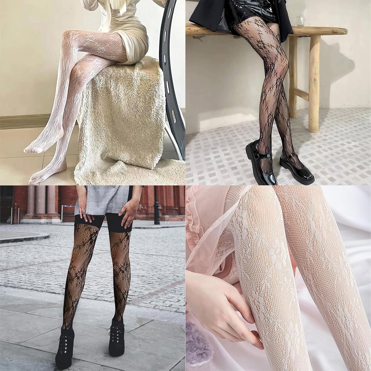 Panty's, kant panty, Lolita panty, holle out bloemen panty, perfecte gift voor volwassenen, kalm pizzo (2523715050255)