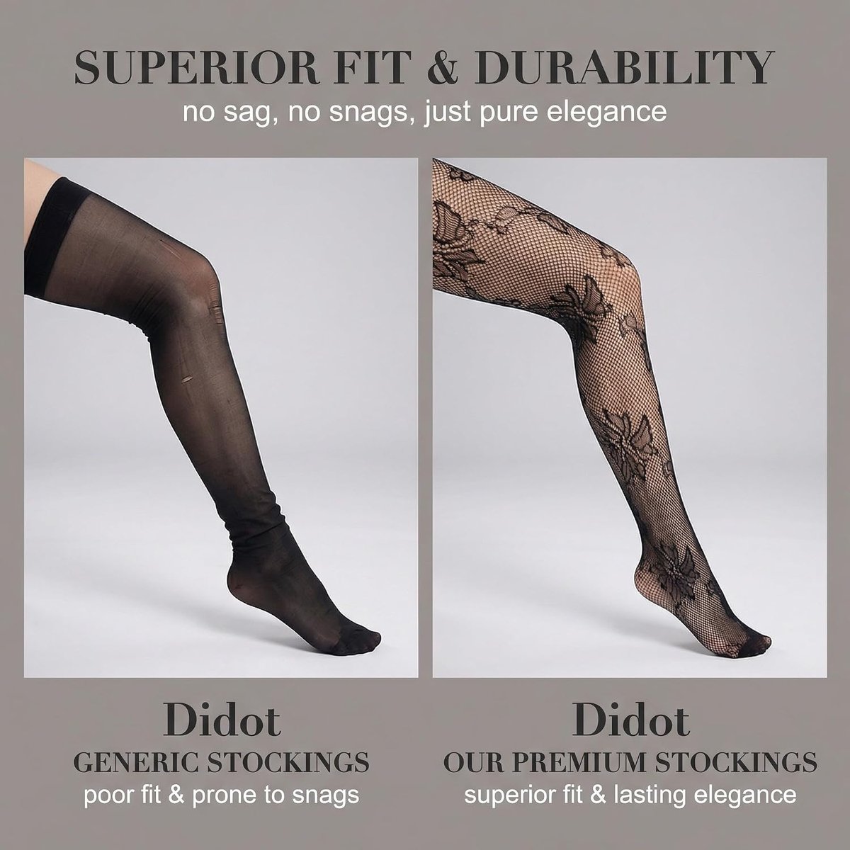 Panty's met gegradueerde compressie, elastische kousen zonder bandjes (2817234369012)