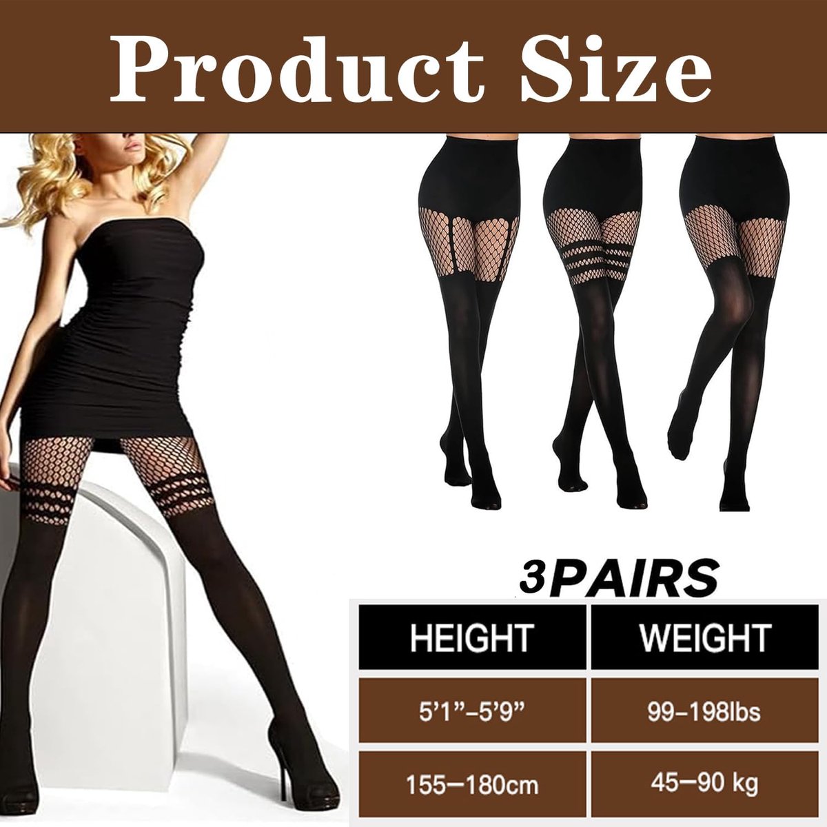 Panty's met hoge taille, voor dagelijks gebruik en cosplay (2834210714130)