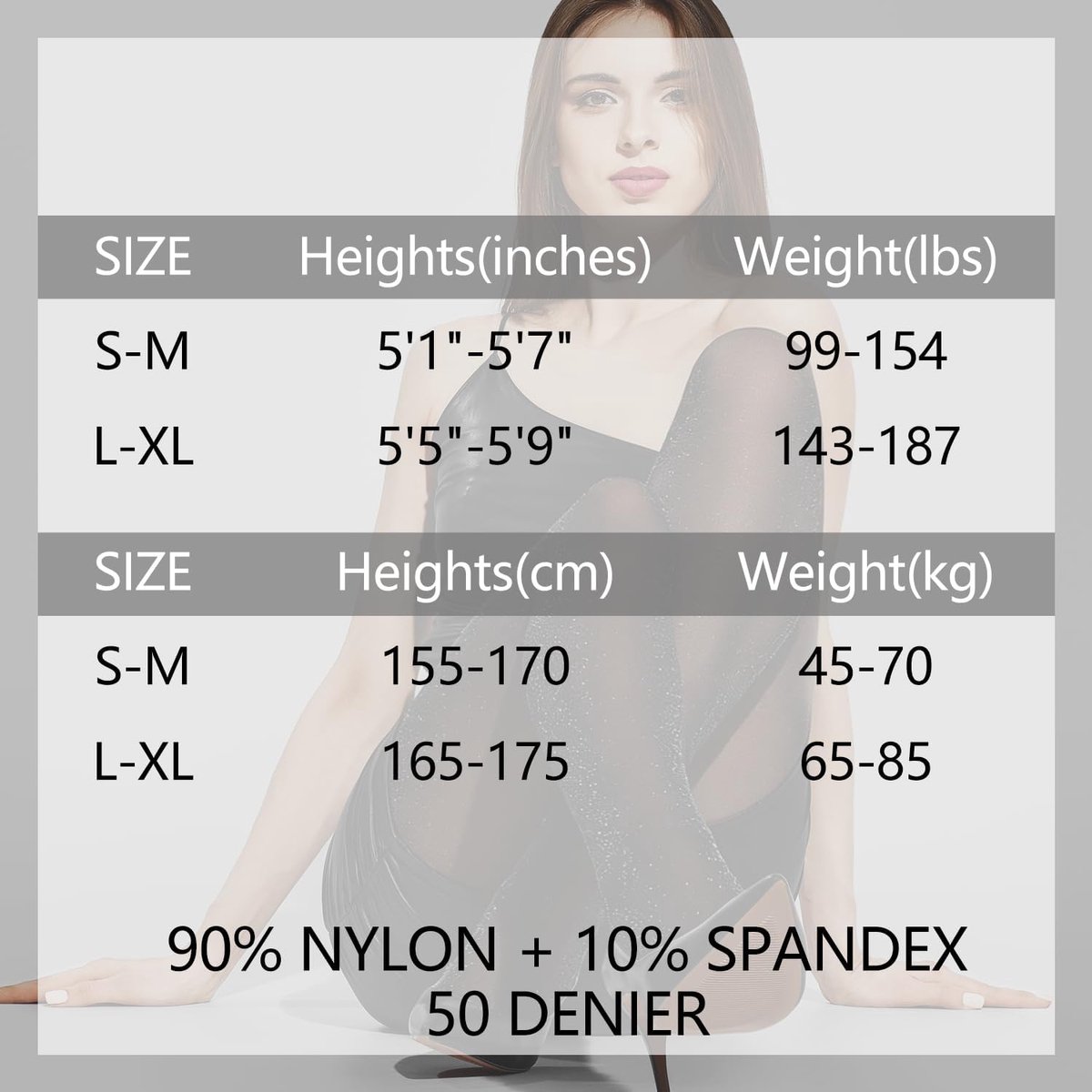 Panty's met lurex glittereffect - glanzende panty, 50 denier, hoge taille (2711429689001)