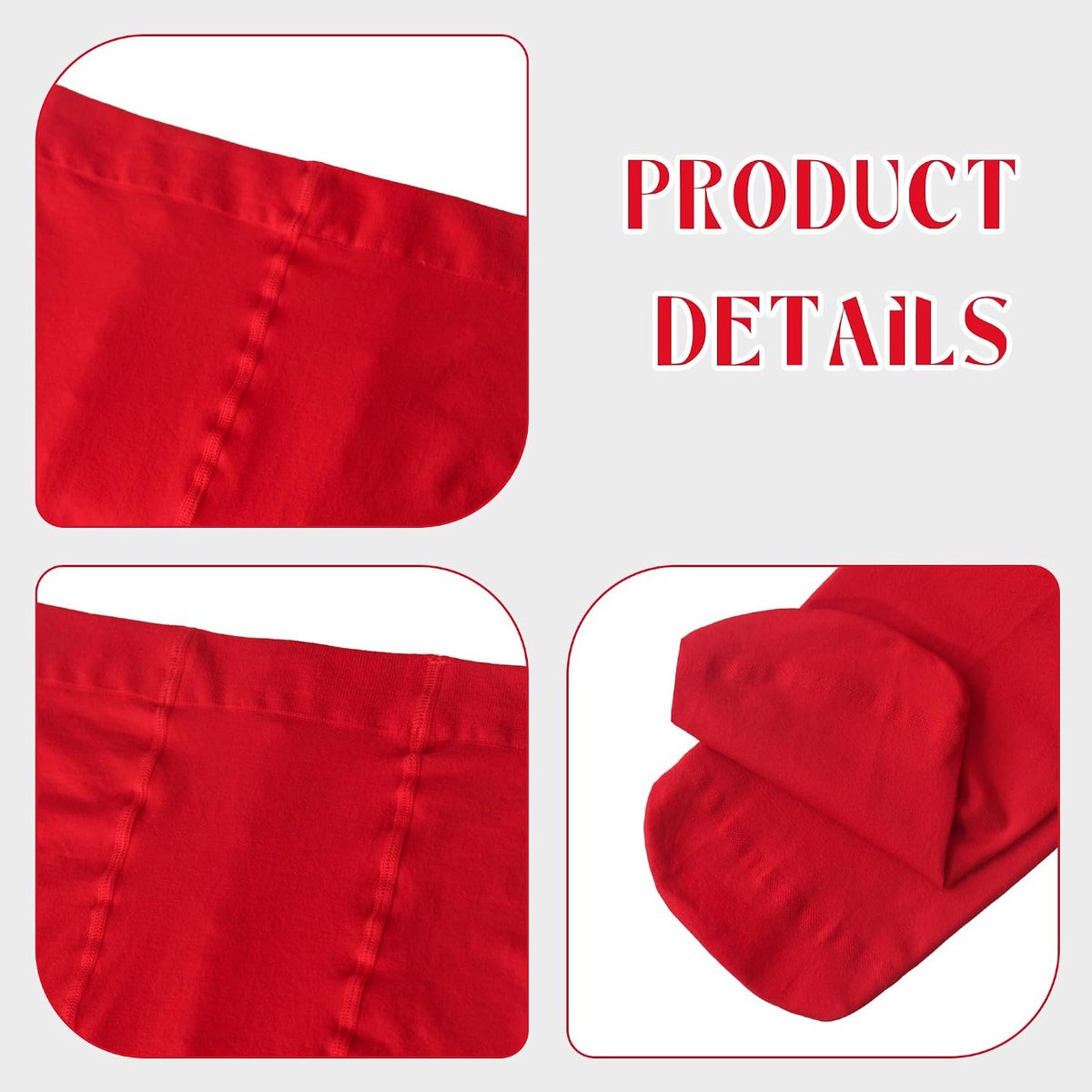 Panty's, ondoorzichtig, eenkleurig, elastisch, van microvezel, steunkousen voor herfst en winter, Rood, one size (2503990949871)