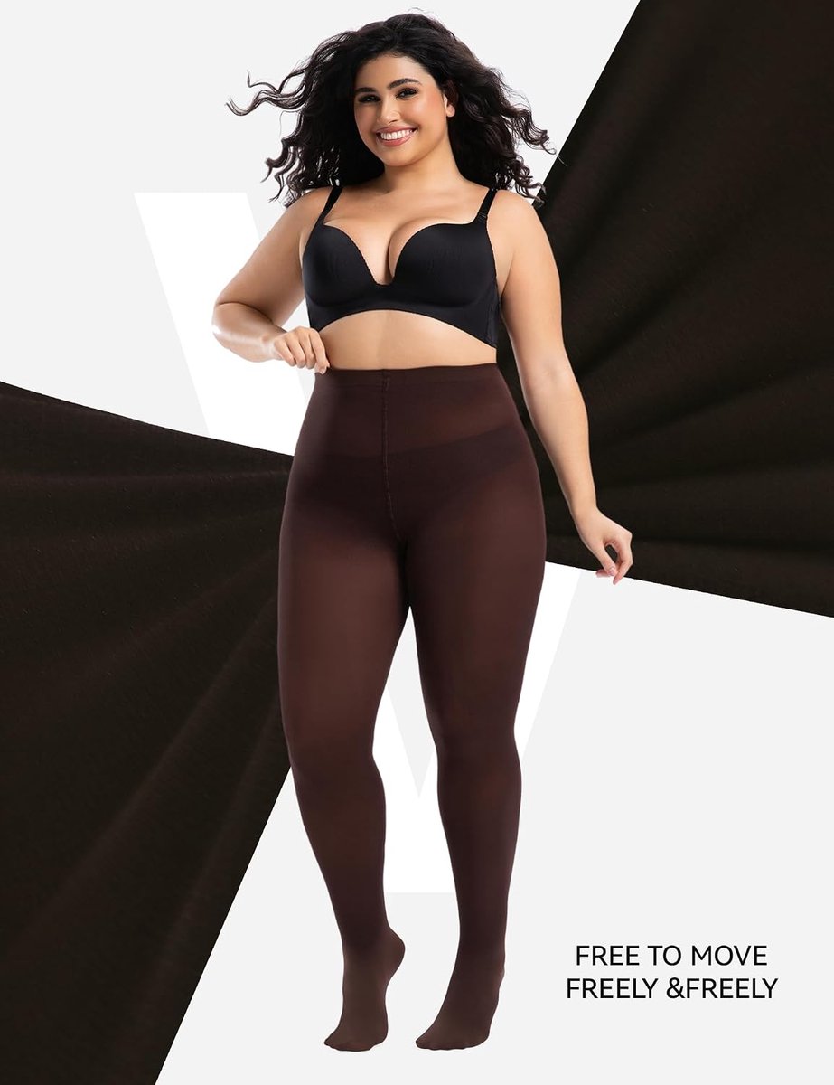 Panty's voor Dames Grote Maten XL tot XXXXL, Hoge Elastische Taille Ultra Zacht en Duurzaam Nylon Panty's (2822514040475)