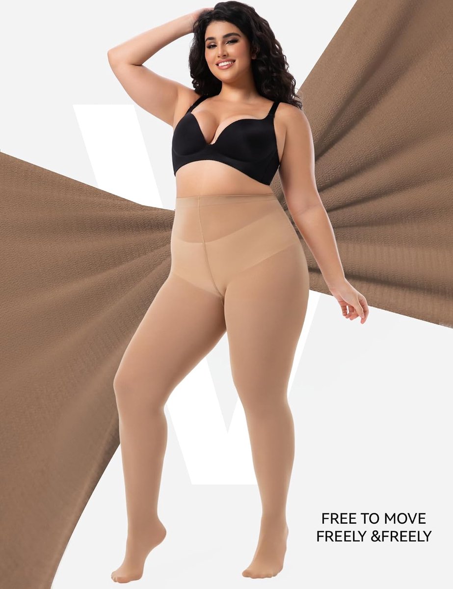 Panty's voor Dames Grote Maten Xl tot Xxxxl, Hoge Elastische Taille (2338538921268)