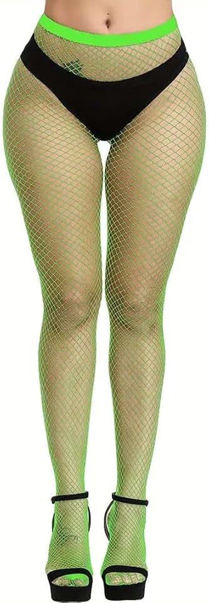 Panty's voor Vrouwen, Sparkle Rhinestone Visnet Feest, Visnet Panty's Dames Plus Size One Size Fit All (2575245531858)