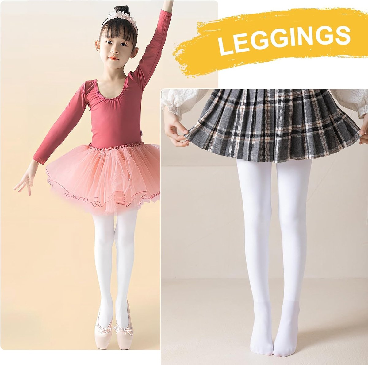 Panty's voor dames en meisjes voor balletles, podiumoptredens en examens (2653860987578)