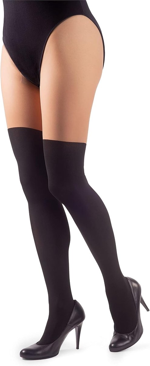 Panty's voor dames, sexy overknee-patroon, voor kantoor, date, outfit (2530153609853)