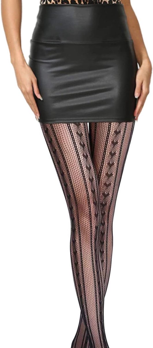 Patroon visnetten panty, netto bloemen kousen, dames patroon panty, Fencenet net panty, Goth mesh kousen (2435158582425)