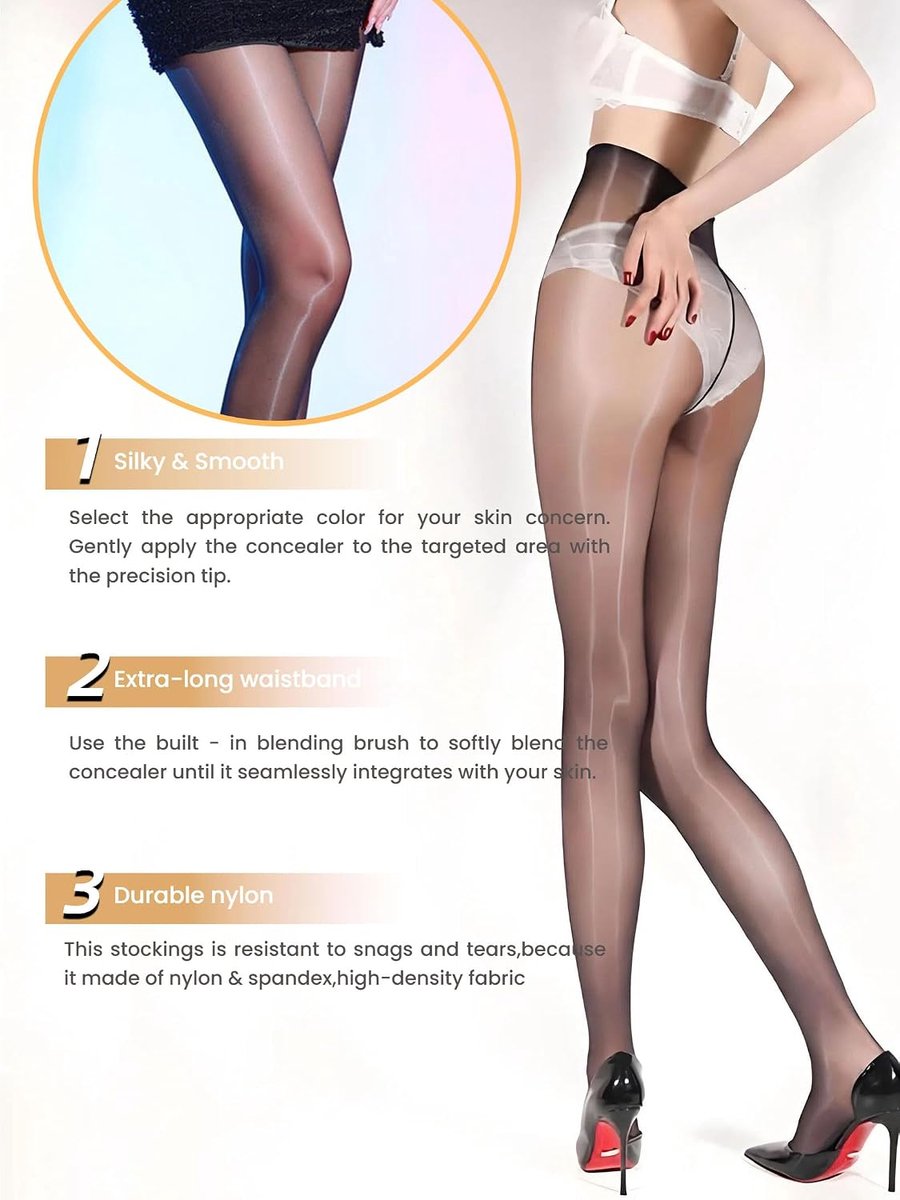 Pure Panty Voor Vrouwen Glanzende Controle Top Glanzende Panty Onzichtbare Versterkte Tenen Kousen 0DEN (2173655240140)