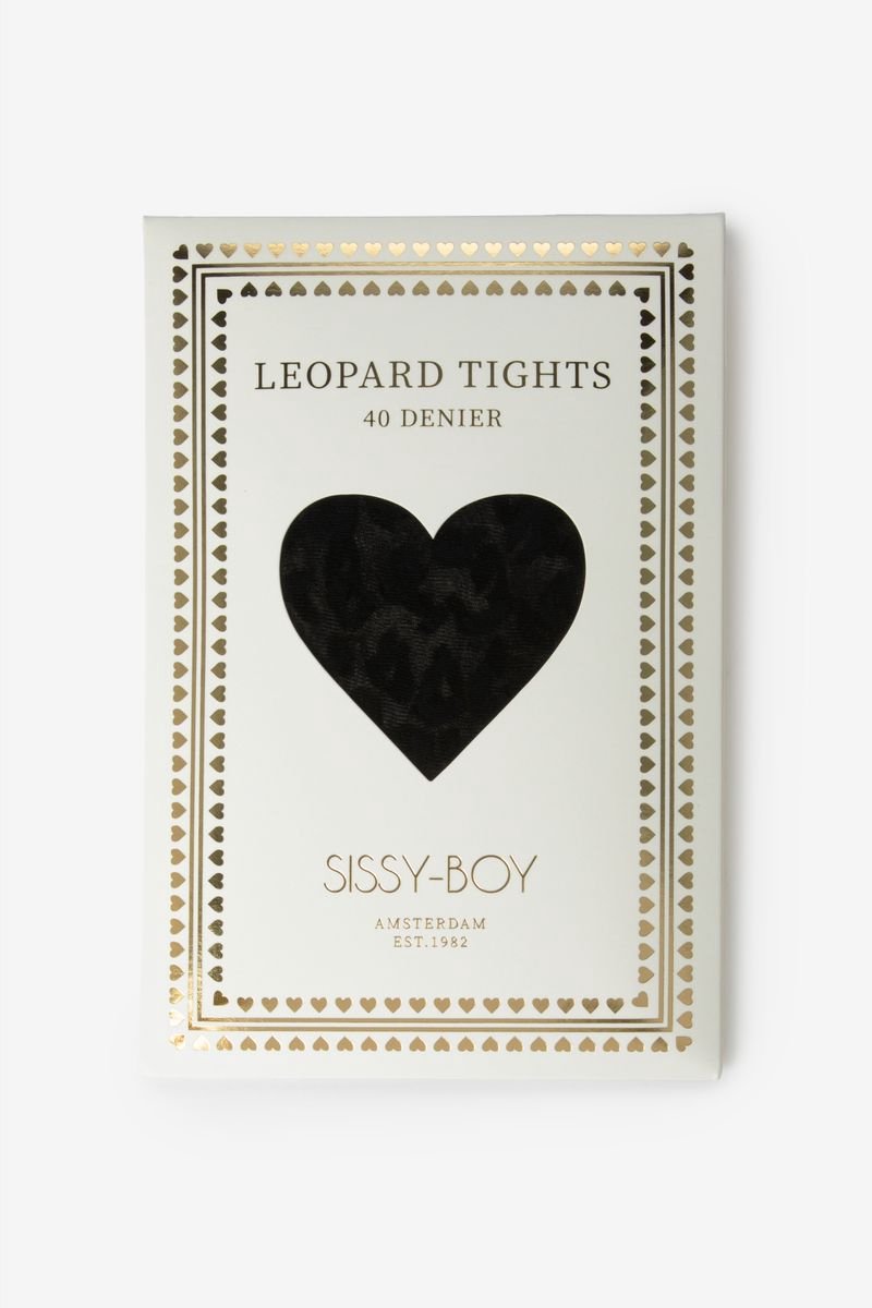 Sissy-Boy - Zwarte leopard panty (8720934278499)