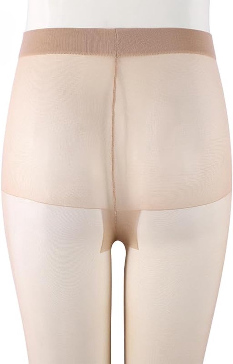 Transparante panty voor dames, 5 denier, ultradun, hoge taille (2500576727694)