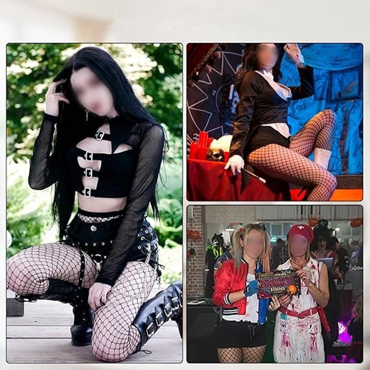 Vrouwen Doorzichtige Visnet Panty Zwarte Kousen Panty Lingerie Dunne Zomer Ademend Doorzien Net Rekbaar Feest Carnaval Cosplay (2019667381207)