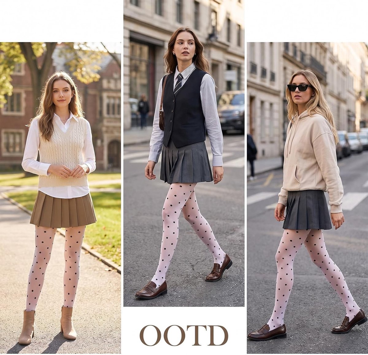 Witte Polka Dot Panty voor Dames - Schattige Y2K Stijl, Perfect voor Modebewuste Vrouwen (3875823618636)