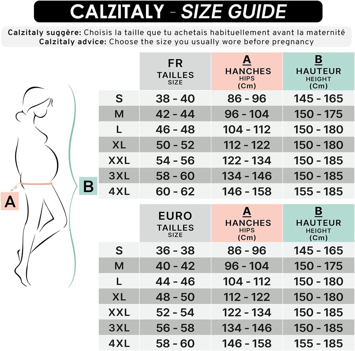 Zwangerschapspanty, 8 Mm/Hg, Zwangerschapspanty, Zwart, Natuur, S, M, L, Xl, 20 Den, Gemaakt In Italië dames Panty's (2417280541495)