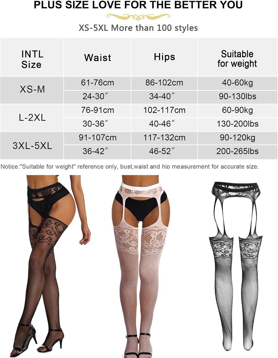 panty kousen voor vrouwen sexy kanten panty met jarretellegordel plus (2463096607610)