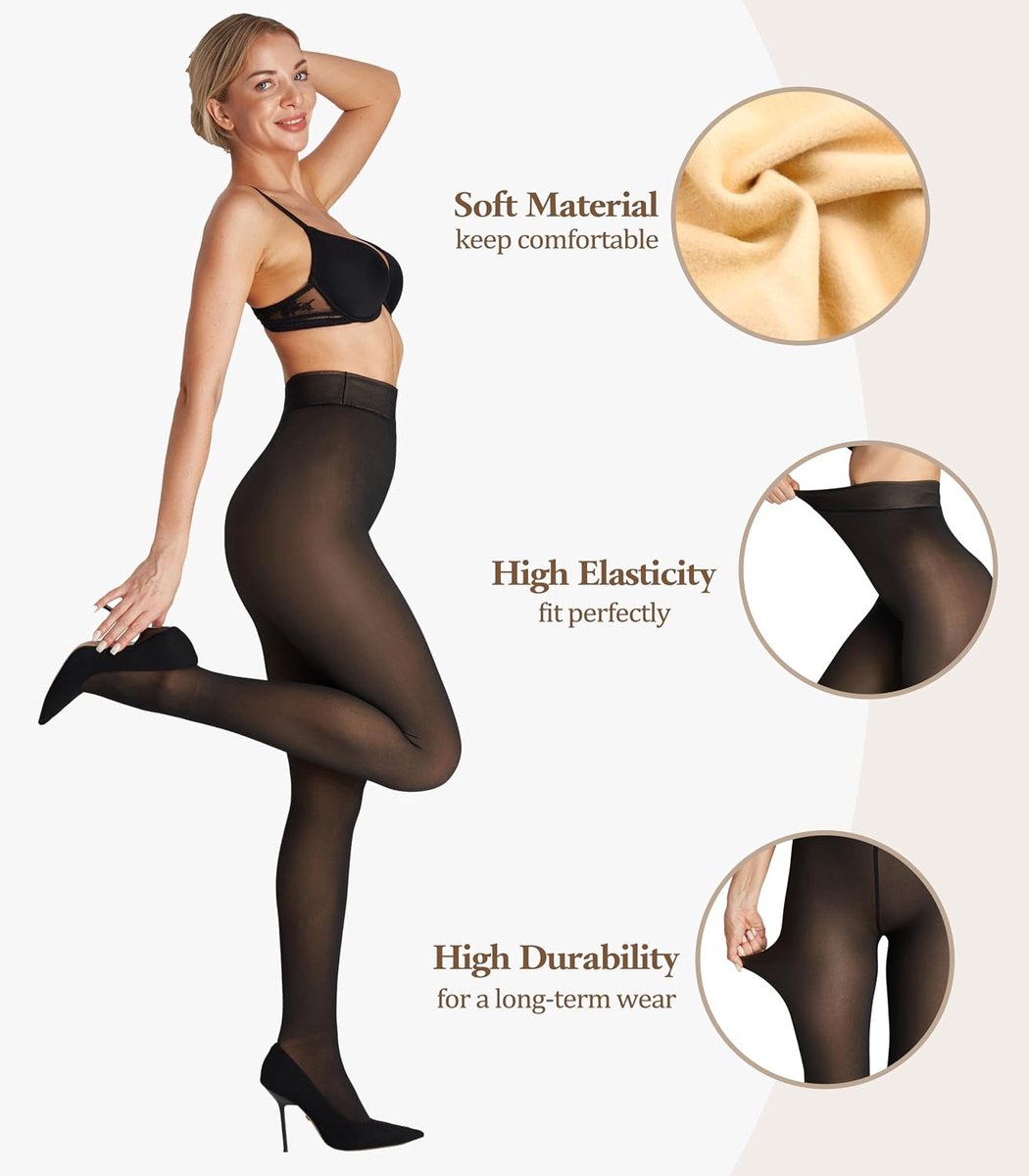 panty's voor dames gevoerd met fleece, nep doorzichtige, warme panty's voor de winter, dikke doorzichtige panty's voor dames (2151879402780)